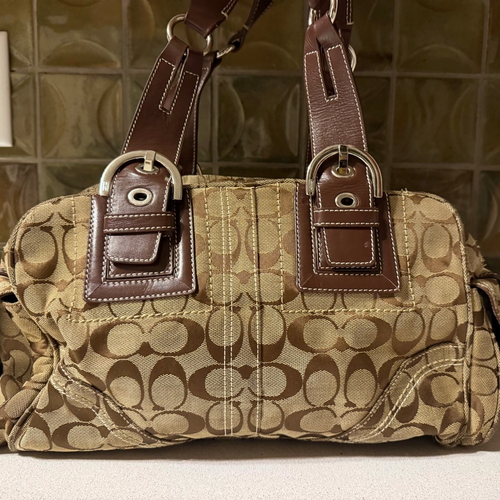 Vintage Coach Brown Women's Handbag